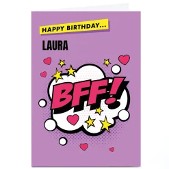 Personalised Hello Munki Birthday Card - BFF