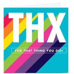 Personalised Hello Munki Card - THX For That Thing