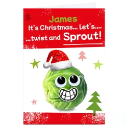 Personalised Hello Munki Christmas Card - Twist & Sprout