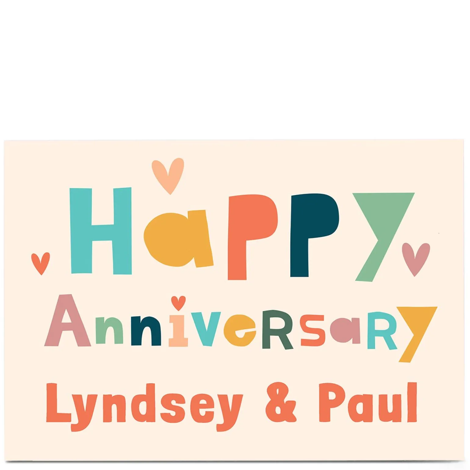 Personalised Hello Munki Anniversary Card - Any Names