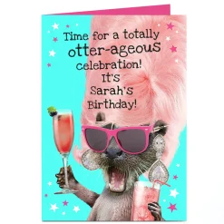 Personalised Heritage Wild Birthday Card - Totally Otter-ageous