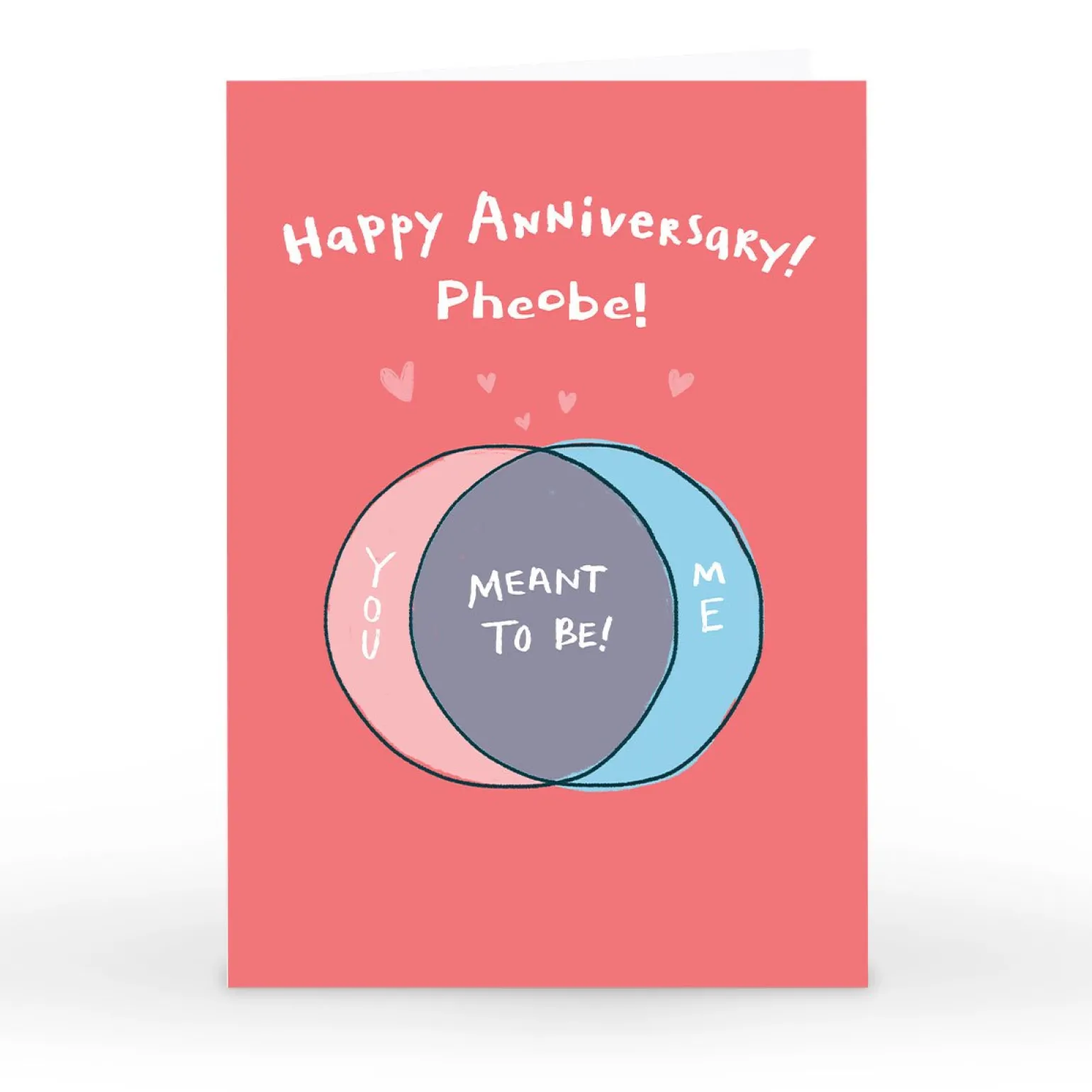 Personalised Hew Ma Anniversary Card - Meant To Be!