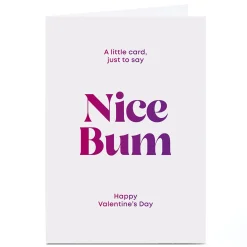 Personalised Heyy Cards Valentine's Day Card - Nice Bum