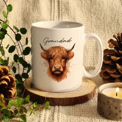 Personalised Highland Cow Mug