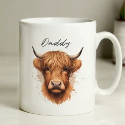 Personalised Highland Cow Mug