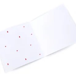 Personalised Hugs Bear Christmas Card - Bear & Flowers