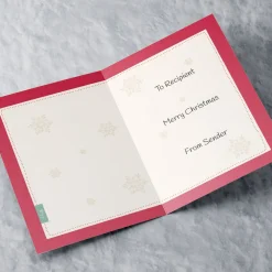 Personalised Hugs Bear Christmas Card - Choir