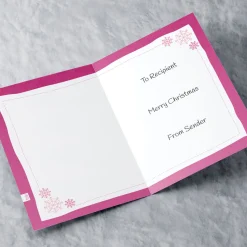 Personalised Hugs Bear Christmas Card - Bear With Hot Chocolate