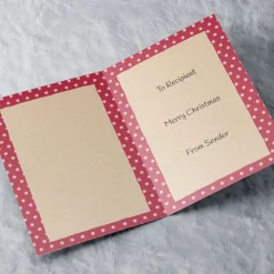 Personalised Hugs Bear Christmas Card - The Best Boyfriend