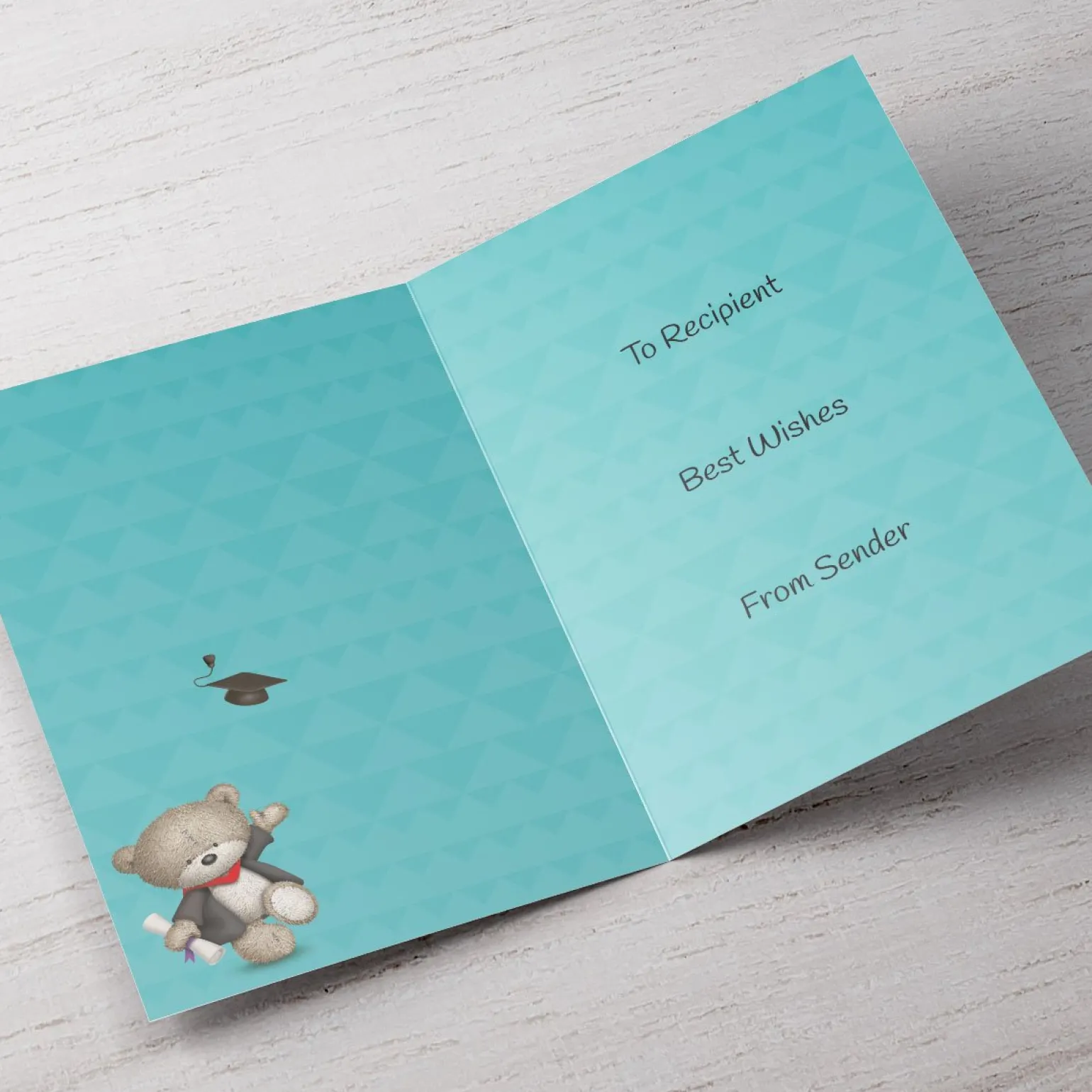 Personalised Hugs Card - Happy Graduation Day!