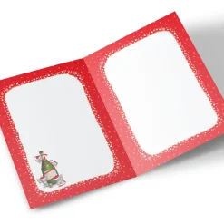 Personalised Hugs Christmas Card - Festive Bubbles