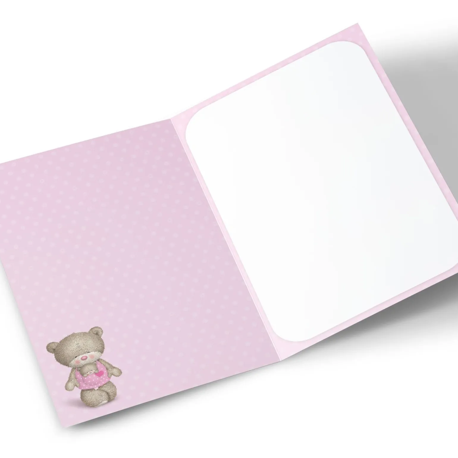 Personalised Hugs New Baby Card - A New Baby Girl