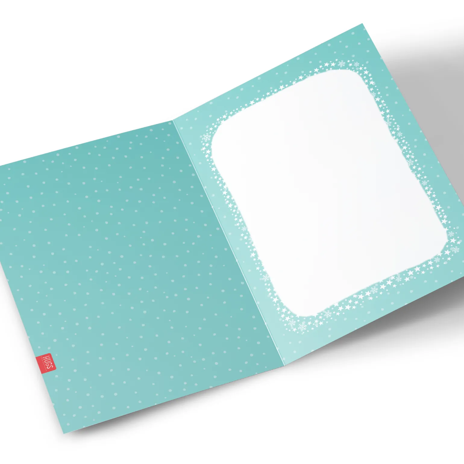 Personalised Hugs New Year Card - Fireworks & Stars