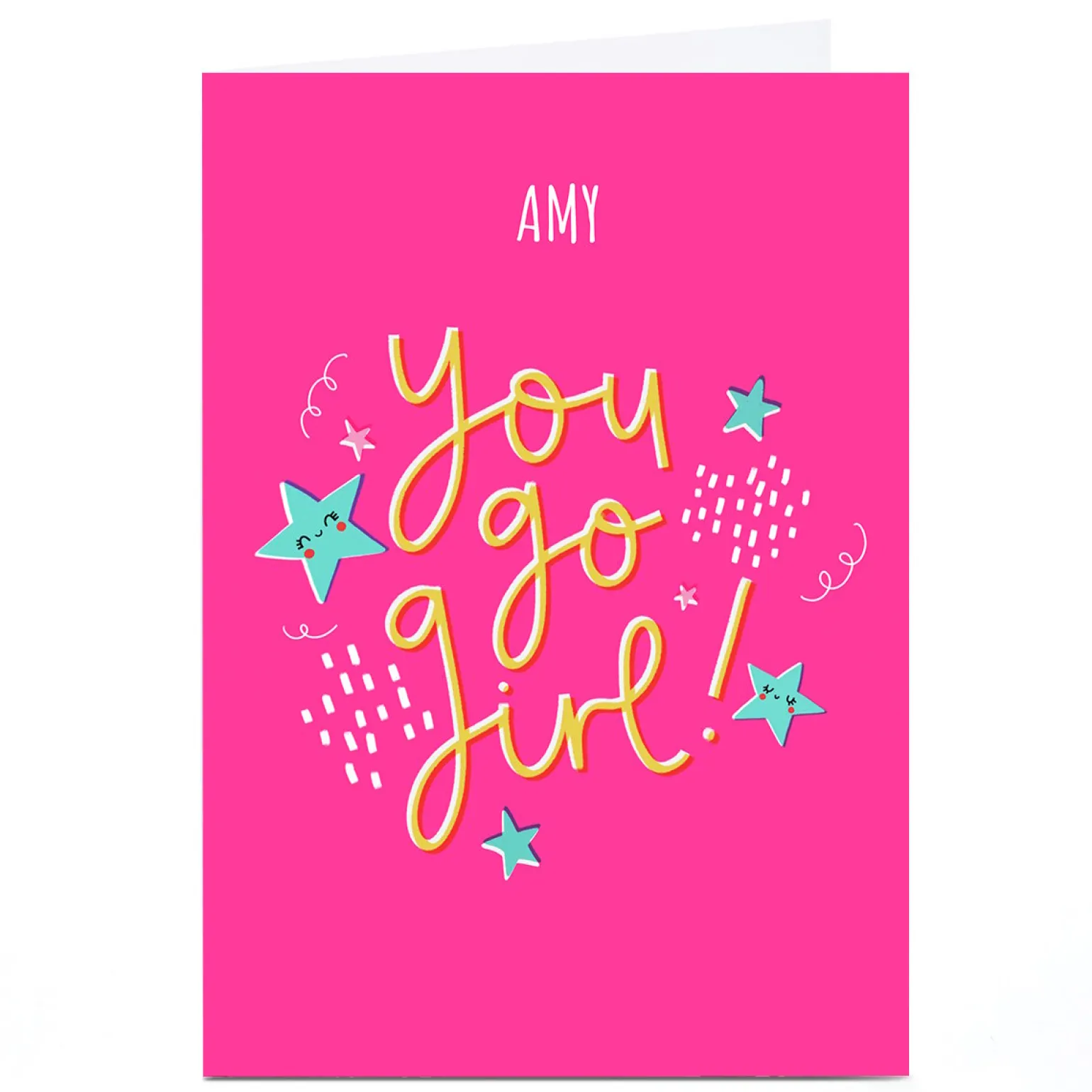 Personalised Jess Moorhouse Card - You Go Girl