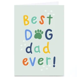Personalised Jess Moorhouse Father's Day Card - Dog Dad