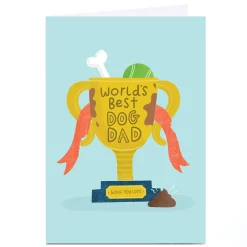 Personalised Jess Moorhouse Father's Day Card - Dog Dad