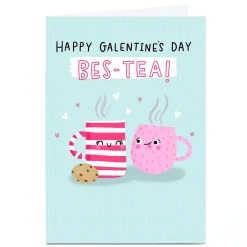 Personalised Jess Moorhouse Valentine's Day Card - Bes-Tea