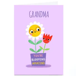 Personalised Jess Moorhouse Card - Grandma Blooming Amazing