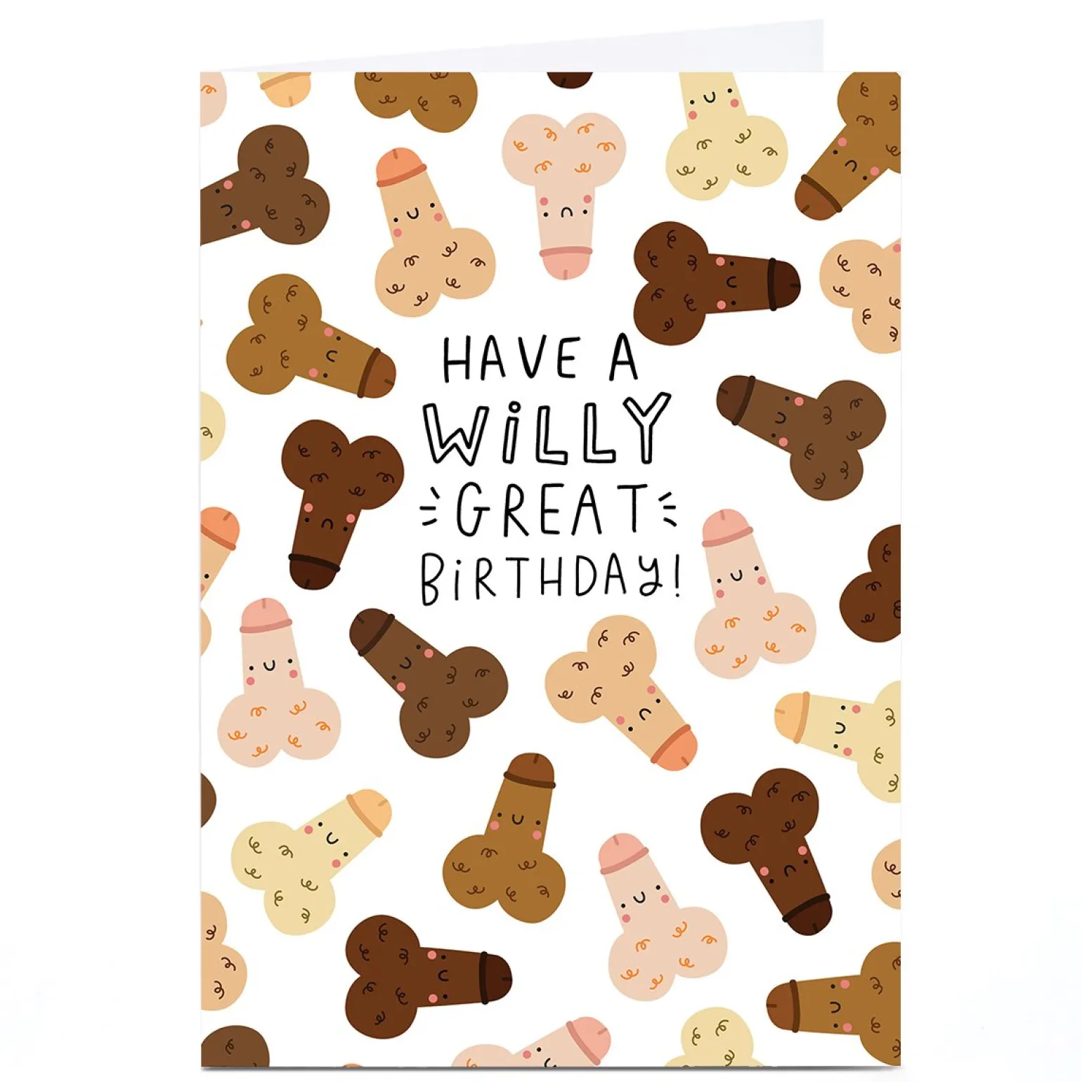 Personalised Jess Moorhouse Card - Willy Great Birthday