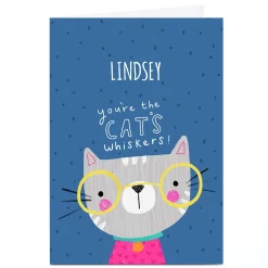 Personalised Jess Moorhouse Card - Cats Whiskers