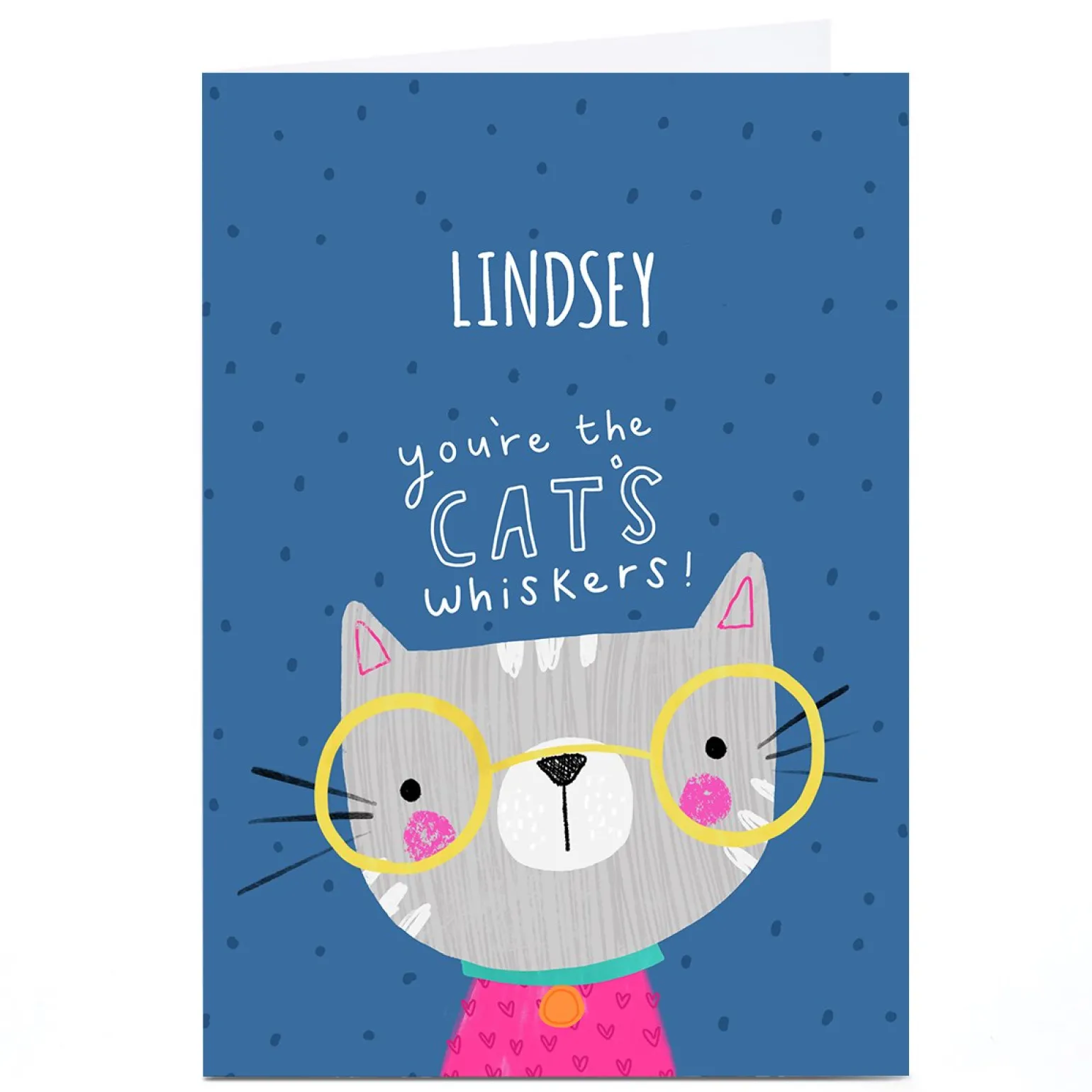 Personalised Jess Moorhouse Card - Cats Whiskers