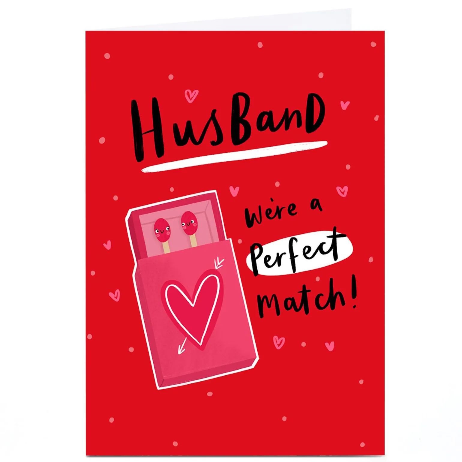Personalised Jess Moorhouse Valentine's Day Card - Husband Perfect Match