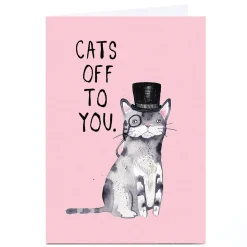 Personalised Jolly Awesome Card - Cats Off To You