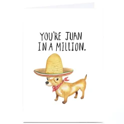 Personalised Jolly Awesome Card - Juan In A Million