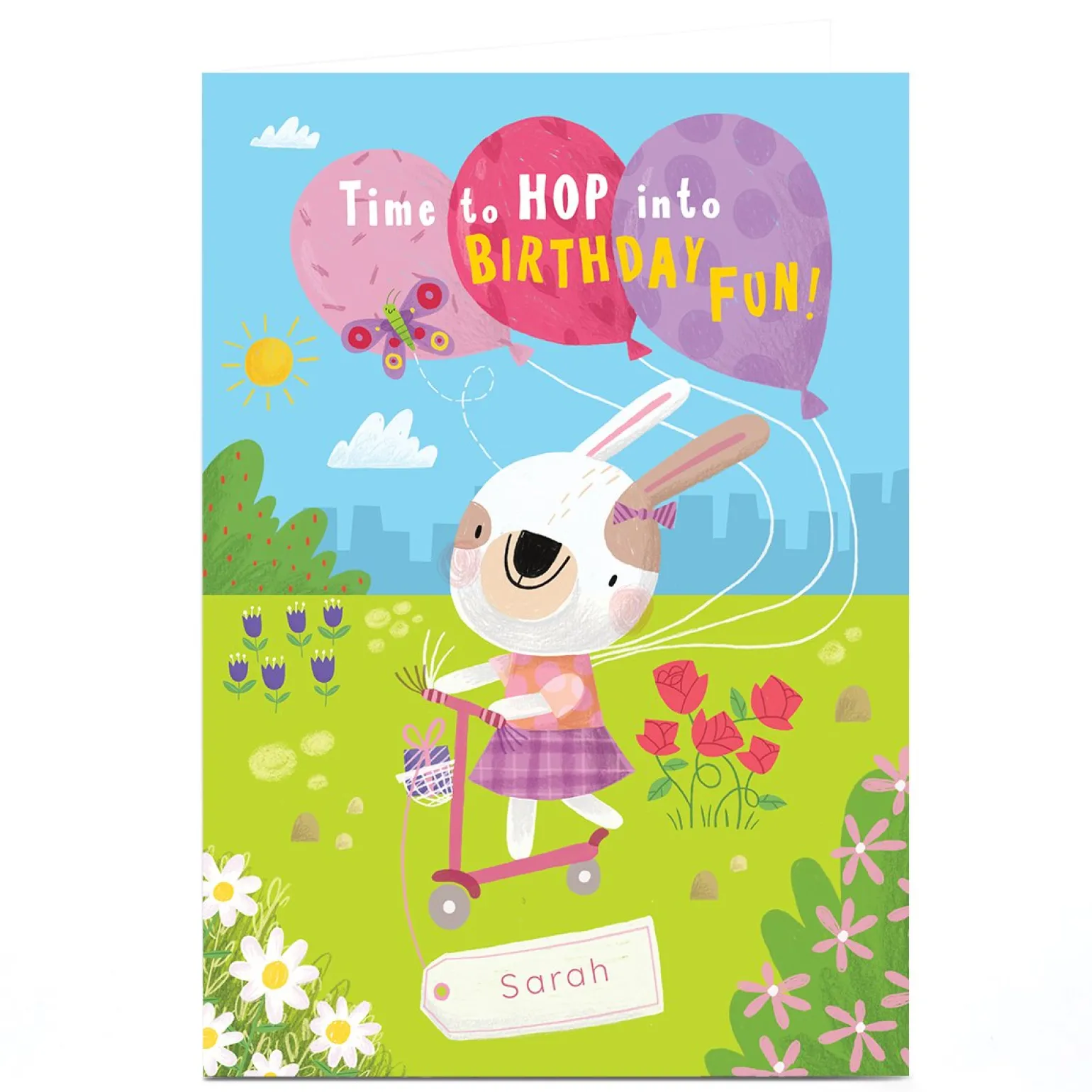 Personalised Jordan Wray Birthday Card - Hop Into Fun