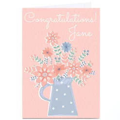 Personalised Juniper & Rose Studio Congratulations Card - Flowers