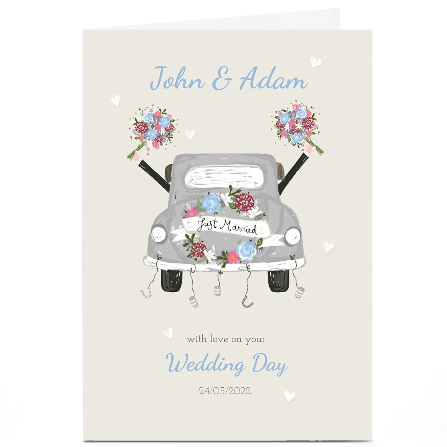 Personalised Kerry Spurling Wedding Card - Mr and Mr