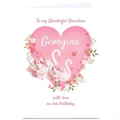 Personalised Kerry Spurling Birthday Card - With Love, Grandma