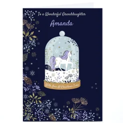 Personalised Kerry Spurling Christmas Card - Snowglobe