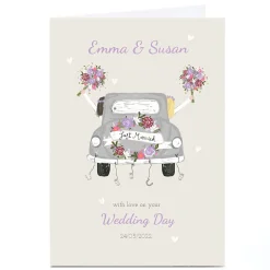 Personalised Kerry Spurling Wedding Card - Mrs and Mrs
