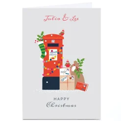 Personalised Klara Hawkins Christmas Card - Postbox