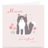 Personalised Klara Hawkins Mother's Day Card - Cat