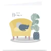 Personalised Klara Hawkins New Home Card - Cosy Cat