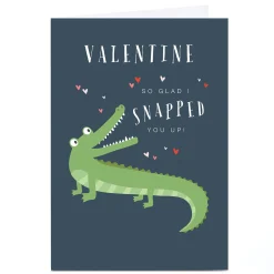 Personalised Klara Hawkins Valentine's Day Card - Snapped You Up!