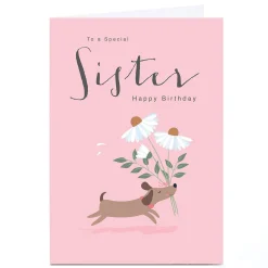 Personalised Klara Hawkins Card - Sister Dog