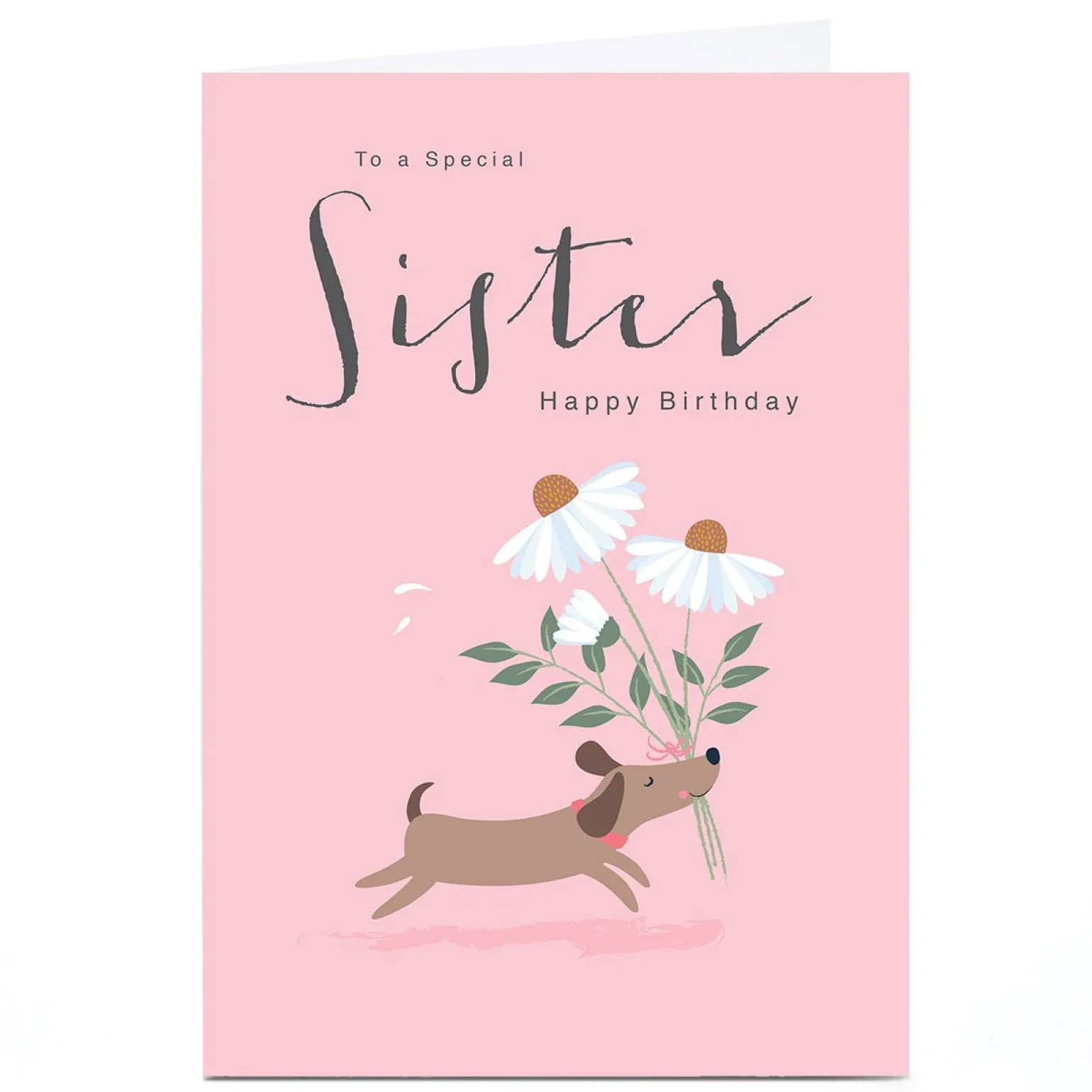 Personalised Klara Hawkins Card - Sister Dog