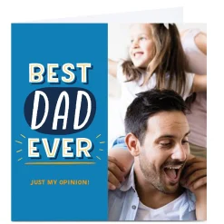 Personalised Larger than Life Photo Card - Best Dad