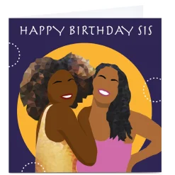 Personalised Leanne Creative Card - Happy Birthday Sis