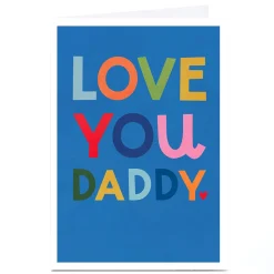 Personalised Lemon & Sugar Fathers Day Card - Love You Daddy