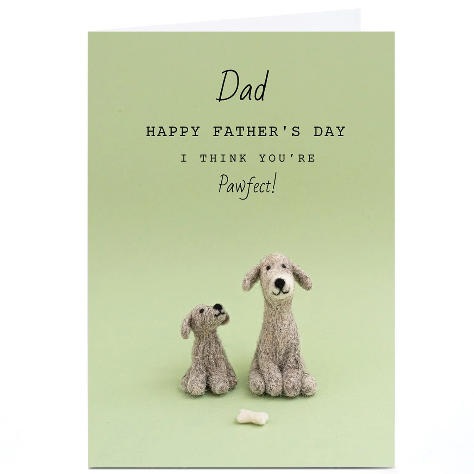 Personalised Lemon & Sugar Father's Day Card - I Think Your Pawfect!