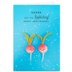 Personalised Lemon and Sugar Anniversary Card - Raddishing