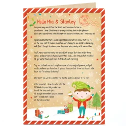 Personalised Letter From Santa's Elf