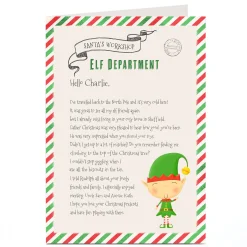 Personalised Letter From Santa - Elf Department