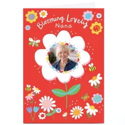 Personalised Lindsay Kirby Mother's Day Card - Blooming Lovely Nana