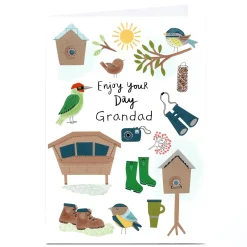 Personalised Lindsay Loves To Draw Father's Day Card - Enjoy Your Day