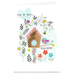 Personalised Lindsay Loves To Draw New Home Card - Bird House